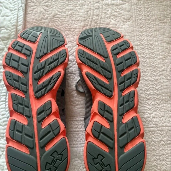 Under Armour Gray and Orange Sneakers - Picture 6 of 6